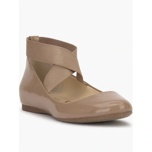 NEW Jessica Simpson Mandayss Ankle Strap Ballet Flats Chai Latte Women’s Size 8 - Picture 6 of 13